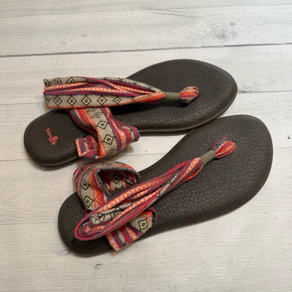 Sanuk‎ Women's Yoga Sling 2 Print Sandal Womens size 9
